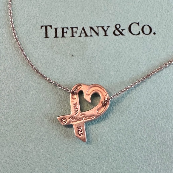 Tiffany & Co. Silver Paloma Picasso loving heart pendant - Picture 4 of 8